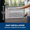 imageGE AWCS10WWA Window Air Conditioner WiFi Enabled EnergyEfficient Cooling for Medium Rooms up to 450 sq ft Easy Install Kit Control Using Remote or Smartphone App New 10000 BTU WhiteWhite