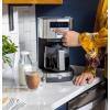imageGE Drip Coffee Maker With Timer  12Cup Glass Carafe Coffee Pot With Adjustable Keep Warm Plate  Wide Shower Head for Maximum Flavor  Kitchen Essentials  Stainless SteelNew Glass Carafe