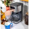 imageGE Drip Coffee Maker With Timer  12Cup Glass Carafe Coffee Pot With Adjustable Keep Warm Plate  Wide Shower Head for Maximum Flavor  Kitchen Essentials  Stainless SteelNew Glass Carafe