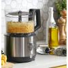 imageGE Food Processor  12 Cup  Complete With 3 Feeding Tubes ampamp Stainless Steel Accessories  3 Discs  Dough Blade  3 Speed  Great for Shredded Cheese Chicken ampamp More  Kitchen Essentials  550 Watts