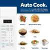 imageGE GCST14S1WWW Microwave Oven1100watt 7 Auto Cooking Settings ChildLock Technology Kitchen Essentials for The Countertop Dorm Room or Apartment 14 Cu Ft WhiteWhite