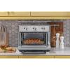 imageGE Mechanical Air Fryer Toaster Oven  Accessory Set  Convection Toaster with 7 Cook Modes  Large Capacity Oven  Fits 12quot Pizza  Countertop Kitchen Essentials  Stainless SteelMechanical Controls