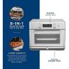 imageGE Mechanical Air Fryer Toaster Oven  Accessory Set  Convection Toaster with 7 Cook Modes  Large Capacity Oven  Fits 12quot Pizza  Countertop Kitchen Essentials  Stainless SteelDigital Controls