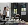 imageGE PROFILE PWDV10WWF 10000 BTU Inverter Window Air Conditioner Unit Energy Efficient AC Cooling up to 450 sq ft Ultra Quiet Smart Home Capable Includes Remote and Install Kit WhiteWhite