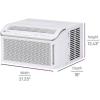 imageGE PROFILE PWDV10WWF 10000 BTU Inverter Window Air Conditioner Unit Energy Efficient AC Cooling up to 450 sq ft Ultra Quiet Smart Home Capable Includes Remote and Install Kit WhiteWhite