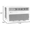 imageGE PROFILE PWDV10WWF 10000 BTU Inverter Window Air Conditioner Unit Energy Efficient AC Cooling up to 450 sq ft Ultra Quiet Smart Home Capable Includes Remote and Install Kit WhiteWhite