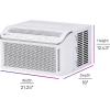 imageGE PROFILE PWDV10WWF 10000 BTU Inverter Window Air Conditioner Unit Energy Efficient AC Cooling up to 450 sq ft Ultra Quiet Smart Home Capable Includes Remote and Install Kit WhiteWhite