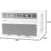 imageGE PROFILE PWDV10WWF 10000 BTU Inverter Window Air Conditioner Unit Energy Efficient AC Cooling up to 450 sq ft Ultra Quiet Smart Home Capable Includes Remote and Install Kit WhiteWhite