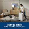 imageGE Portable 3in1 Air Conditioner with Dehumidifier and Fan 9000 BTU Cooling for 250 sq ft rooms Includes Remote Vent Hose and Easy Window Install Kit WiFi ampamp SMART Connected White11000 BTU