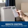 imageGE Portable 3in1 Air Conditioner with Dehumidifier and Fan 9000 BTU Cooling for 250 sq ft rooms Includes Remote Vent Hose and Easy Window Install Kit WiFi ampamp SMART Connected White13000 BTU HeatlCool