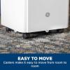 imageGE Portable 3in1 Air Conditioner with Dehumidifier and Fan 9000 BTU Cooling for 250 sq ft rooms Includes Remote Vent Hose and Easy Window Install Kit WiFi ampamp SMART Connected White9000 BTU Front Vent