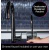 imageGE Profile Tankless Reverse Osmosis Under Sink Water Filtration System with Faucet Reduces 95 Impurities including Lead Chlorine PFOS Arsenic ampamp More Filters FQ400PT FQ400MT PXRQ400TPXRQ400T