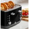 imageGE Stainless Steel 4 Slice Toaster  Extra Wide Slots for Bagels Breads Waffles ampamp More  7 Shade Options  Countertop Kitchen Essentials  1500 wattBlack
