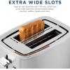 imageGE Stainless Steel 4 Slice Toaster  Extra Wide Slots for Bagels Breads Waffles ampamp More  7 Shade Options  Countertop Kitchen Essentials  1500 wattStainless Steel