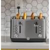 imageGE Stainless Steel 4 Slice Toaster  Extra Wide Slots for Bagels Breads Waffles ampamp More  7 Shade Options  Countertop Kitchen Essentials  1500 wattStainless Steel