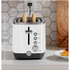 imageGE Stainless Steel 4 Slice Toaster  Extra Wide Slots for Bagels Breads Waffles ampamp More  7 Shade Options  Countertop Kitchen Essentials  1500 wattWhite