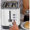 imageGE Stainless Steel 4 Slice Toaster  Extra Wide Slots for Bagels Breads Waffles ampamp More  7 Shade Options  Countertop Kitchen Essentials  1500 wattWhite