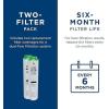 imageGE Under Sink Water Filter Replacement Dual Flow Reduces Sediment Rust ampamp Other Impurities from Water Fits GXK255TBN Under Sink Filtration System Replace Every 6 Months FQK2J 2 FiltersFQK2J