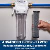 imageGE Whole House Water Filtration System Reduce Sediment Rust ampamp More Install Kit ampamp Accessories Included Filter Not Included Replace Filter FXWTC FXUSC FXWPC FXWSC Every 3 Months GXWH20T
