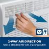 imageGE Window Air Conditioner Unit 5000 BTU for Small Rooms up to 150 sq ft with Manual Adjustable Fan and Cooling Settings Perfect for Small Bedroom or Living Room Easy Install Kit Included WhiteWhite