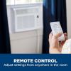 imageGE Window Air Conditioner Unit 5000 BTU for Small Rooms up to 150 sq ft with Manual Adjustable Fan and Cooling Settings Perfect for Small Bedroom or Living Room Easy Install Kit Included WhiteWhite