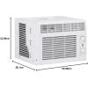 imageGE Window Air Conditioner Unit 5000 BTU for Small Rooms up to 150 sq ft with Manual Adjustable Fan and Cooling Settings Perfect for Small Bedroom or Living Room Easy Install Kit Included WhiteWhite