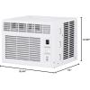 imageGE Window Air Conditioner Unit 5000 BTU for Small Rooms up to 150 sq ft with Manual Adjustable Fan and Cooling Settings Perfect for Small Bedroom or Living Room Easy Install Kit Included WhiteWhite