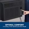imageGE Window Air Conditioner Unit 5000 BTU for Small Rooms up to 150 sq ft with Manual Adjustable Fan and Cooling Settings Perfect for Small Bedroom or Living Room Easy Install Kit Included WhiteBlack
