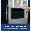 imageGE Window Air Conditioner Unit 5000 BTU for Small Rooms up to 150 sq ft with Manual Adjustable Fan and Cooling Settings Perfect for Small Bedroom or Living Room Easy Install Kit Included WhiteBlack