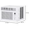 imageGE Window Air Conditioner Unit 5000 BTU for Small Rooms up to 150 sq ft with Manual Adjustable Fan and Cooling Settings Perfect for Small Bedroom or Living Room Easy Install Kit Included WhiteWhite