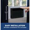 imageGE Window Air Conditioner Unit 5000 BTU for Small Rooms up to 150 sq ft with Manual Adjustable Fan and Cooling Settings Perfect for Small Bedroom or Living Room Easy Install Kit Included WhiteBlack