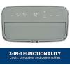 imageGE 10500 BTU Portable Air Conditioner for Medium Rooms up to 450 sq ft 3in1 with Dehumidify Fan and Auto Evaporation Dual Hose Compatible Included Window Installation Kit GreyGray