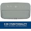 imageGE 10500 BTU Portable Air Conditioner for Medium Rooms up to 450 sq ft 3in1 with Dehumidify Fan and Auto Evaporation Dual Hose Compatible Included Window Installation Kit GreyGray