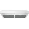 imageGE 30quot Energy Star Certified Under The Cabinet Hood with Convertible Duct Vertical and rear exhaust with 2 Speed Exhaust Fan Reusable Filter and LED Lights in Stainless SteelWhite