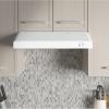 imageGE 30quot Energy Star Certified Under The Cabinet Hood with Convertible Duct Vertical and rear exhaust with 2 Speed Exhaust Fan Reusable Filter and LED Lights in Stainless SteelWhite