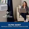 imageGE 6200 BTU Ultra Quiet Window Air Conditioner for Small Rooms and Bedrooms Control Using Remote 6K Window AC Unit Easy Install with Included Kit WhiteWhite