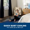 imageGE 6200 BTU Ultra Quiet Window Air Conditioner for Small Rooms and Bedrooms Control Using Remote 6K Window AC Unit Easy Install with Included Kit WhiteWhite