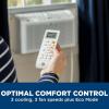 imageGE 6200 BTU Ultra Quiet Window Air Conditioner for Small Rooms and Bedrooms Control Using Remote 6K Window AC Unit Easy Install with Included Kit WhiteWhite