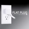 imageGE 6Outlet Surge Protector 10 Ft Extension Cord Power Strip 800 Joules Flat Plug TwisttoClose Safety Covers ETL Listed White 14092White