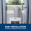 imageGE APMS06BWF DOE Portable Air Conditioner Digital and Remote Control Perfect for Small Size Bedroom or Living Room up to 250 sq ft Easy Install Kit Included New 6000 BTU WhiteWhite