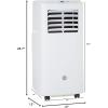 imageGE APMS06BWF DOE Portable Air Conditioner Digital and Remote Control Perfect for Small Size Bedroom or Living Room up to 250 sq ft Easy Install Kit Included New 6000 BTU WhiteWhite