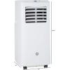 imageGE APMS06BWF DOE Portable Air Conditioner Digital and Remote Control Perfect for Small Size Bedroom or Living Room up to 250 sq ft Easy Install Kit Included New 6000 BTU WhiteWhite