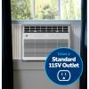 imageGE AWGP12WWA 12000BTU Smart HeatCool Electronic Window Air Conditioner Perfect for Large Size Bedroom or Living Room up to 550sqftRemote ControlEasy Install Kit Included WhiteWhite
