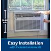 imageGE AWGP12WWA 12000BTU Smart HeatCool Electronic Window Air Conditioner Perfect for Large Size Bedroom or Living Room up to 550sqftRemote ControlEasy Install Kit Included WhiteWhite
