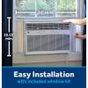 imageGE AWGP12WWA 12000BTU Smart HeatCool Electronic Window Air Conditioner Perfect for Large Size Bedroom or Living Room up to 550sqftRemote ControlEasy Install Kit Included WhiteWhite