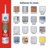 imageGE Advanced Silicone Caulk for Kitchen ampamp Bathroom White 10 fl oz Cartridge 1 Pack  100 Waterproof Silicone Sealant 5X Stronger Adhesion Shrink ampamp Crack ProofWhite