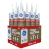imageGE Advanced Silicone Caulk for Kitchen ampamp Bathroom White 10 fl oz Cartridge 1 Pack  100 Waterproof Silicone Sealant 5X Stronger Adhesion Shrink ampamp Crack ProofWhite
