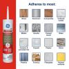 imageGE Advanced Silicone Caulk for Kitchen ampamp Bathroom White 10 fl oz Cartridge 1 Pack  100 Waterproof Silicone Sealant 5X Stronger Adhesion Shrink ampamp Crack ProofClear