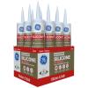 imageGE Advanced Silicone Caulk for Kitchen ampamp Bathroom White 10 fl oz Cartridge 1 Pack  100 Waterproof Silicone Sealant 5X Stronger Adhesion Shrink ampamp Crack ProofClear