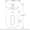 imageGE Appliances 10 Gallon Versatile Plug and Play Electric Water Heater with Adjustable Thermostat Easily Installs Where You Want It 120 Volt10 Gallon
